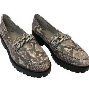 Slip-on Loafers Size 7M Fergalicious Styles Women's Snakeskin Pattern By Fergie
